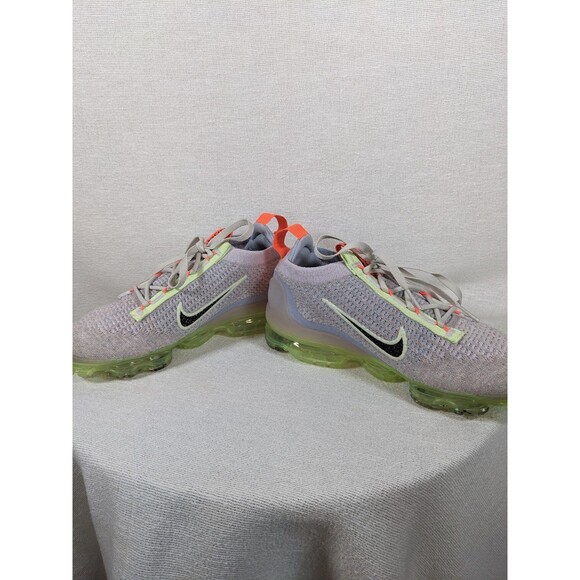 Nike Air VaporMax 2021 Flyknit Light Bone Lime Ice Women's 6.5 - Picture 6 of 9